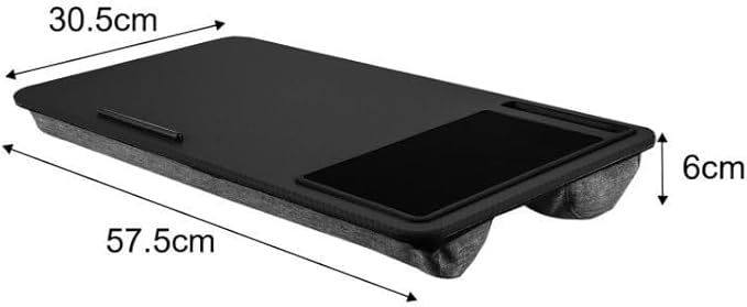Plateau Ordinateur Portable Avec Coussin - Intègre Tapis Souris, Support Téléphone, Couleur Rose Pâle - 8