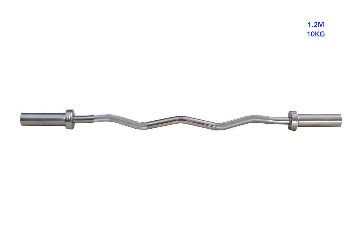 Barbell olimpico Curl Bar 1,2 m per piastre di peso da 2 pollici, perfetto per il fitness domestico (149,7 kg Barbell olimpico Curl Bar 1,2 m per piastre di peso da 2 pollici, perfetto per il fitness domestico (149,7 kg