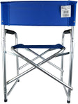 Aluminium Directors Folding Chair (Black/Blue)