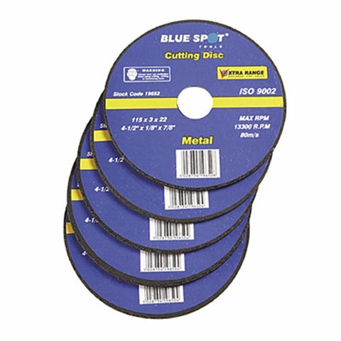 Bluespot 4.5" 115mm Metal Cutting Discs