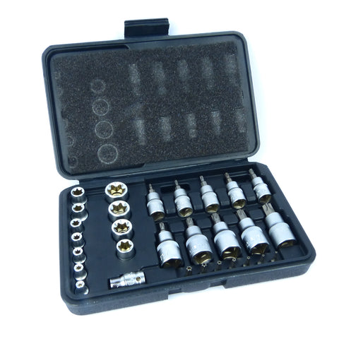 Star Socket And Bit Set 30pc Male And Female