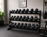 3 Tier Hex Dumbbell Rack Stand 12 Pairs Weight Storage For Home Gym Workout