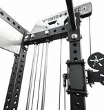 Dual Adjustable Cable Pulley Machine DAP 100kg Gym Multi Function Trainer Black