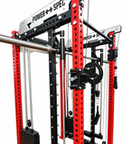 All In One Trainer Smith Machine Power Rack Cable Crossover 200KG Weight Stack
