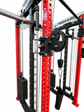 All In One Trainer Smith Machine Power Rack Cable Crossover 200KG Weight Stack