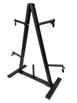 Olympic Bar Weight Plate Tree Home Gym Storage Rack for 1" Discs Includes 4 Clips