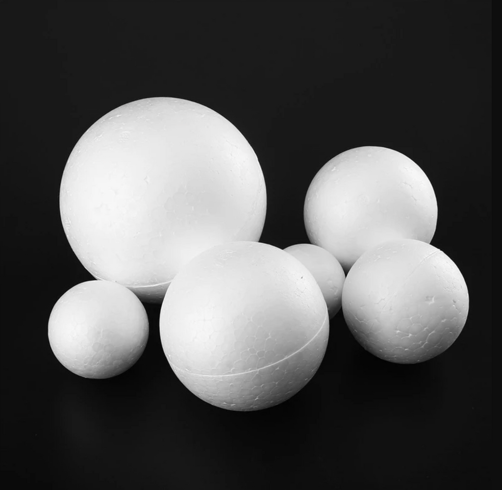 Polystyrene balls and spheres UK. Styrofoam balls also available.