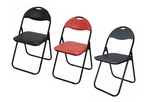 HyFive Folding Chair Padded Red/Black/Grey