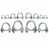 Universal Exhaust U Bolt Clamp Heavy Duty Clamp with Nuts (Sizes 28mm - 102mm)