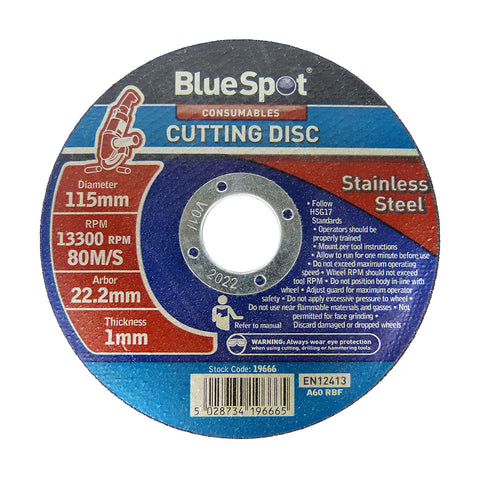 Bluespot 4.5" 115mm Ultra Thin Metal Cutting Discs