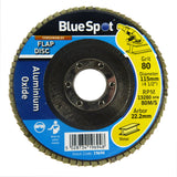 Bluespot 4.5" 115mm Sanding Discs - 40, 60, 80, 120 Grit Available