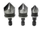 Bluespot 3pc Countersunk Drill Bit Set