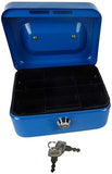 6" Petty Cash Box (Red/Blue/Black)