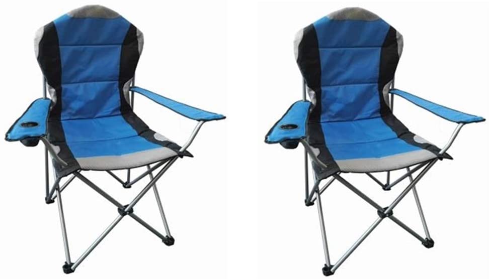 Hyfive Deluxe Folding Padded Camping Chairs High Back Multiple