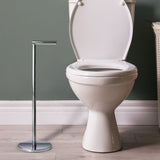 2 in 1 Toilet Roll Holder Free Standing