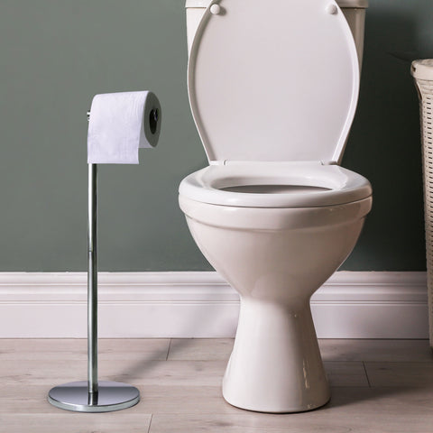 2 in 1 Toilet Roll Holder Free Standing