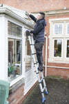 EN131-6 Telescopic Ladder 3.2m Soft Close With Stabiliser Bar Exceptional Quality Patented Design