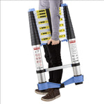 EN131-6 Telescopic Ladder 3.2m Soft Close With Stabiliser Bar Exceptional Quality Patented Design