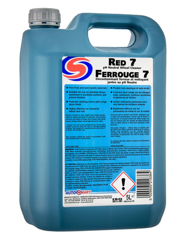 Autosmart Red 7 Alloy Wheel Cleaner Fallout Remover 5L