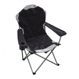 Hyfive Deluxe Folding Padded Camping Chairs High Back - Multiple Colours