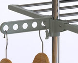 Clothes Drying Rack with Extendable Top Rail