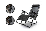 Garden Sun Loungers Zero Gravity Chairs Reclining Patio Chairs