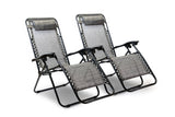 Garden Sun Loungers Zero Gravity Chairs Reclining Patio Chairs