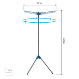 Rotating Foldable Garment Clothes Rack - 1, 2 or 3 Tier