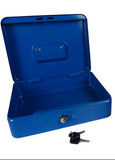 12" Petty Cash Box (Blue/Black/Red)