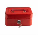 6" Petty Cash Box (Red/Blue/Black)