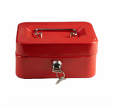 6" Petty Cash Box (Red/Blue/Black)