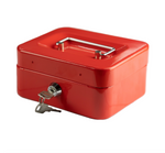6" Petty Cash Box (Red/Blue/Black)