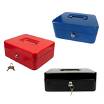 12" Petty Cash Box (Blue/Black/Red)