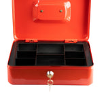 10" Petty Cash Box (Red/Black)