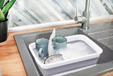 7L Collapsable Wash Basin Water Washing Up Cleaning Sink Multi- Use Grey/White