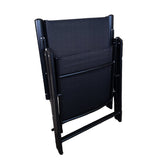 High Back Garden Outdoor Chair 9 Comfortable Positions Black Grey